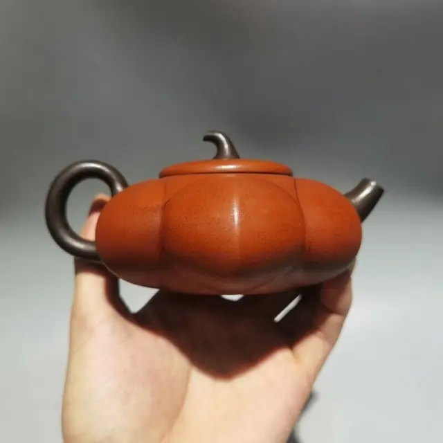 China Yixing Clay Teapot Handmade Multi-sided Pots Purple Sand Teapot Decoration