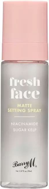 Barry M Fresh Face Matte Finish Setting Spray, Long-lasting, Formulated with and