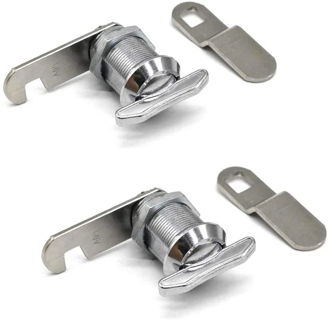 2Pcs Thumb Operated Cam Lock 7/8" Non-Locking Compartment Lock for RV Compartmen