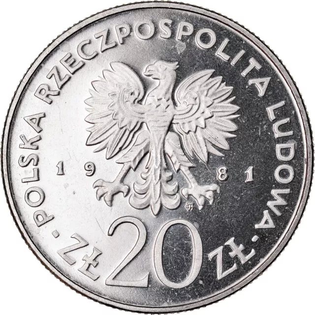 [#882179] Coin, Poland, 20 Zlotych, 1981, Warsaw, ESSAI, MS(65-70), Copper-nicke 2