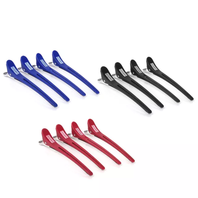 12 Packs Barber Hairdressing Sectioning Clips DIY Duckbill Clamps Barrettes