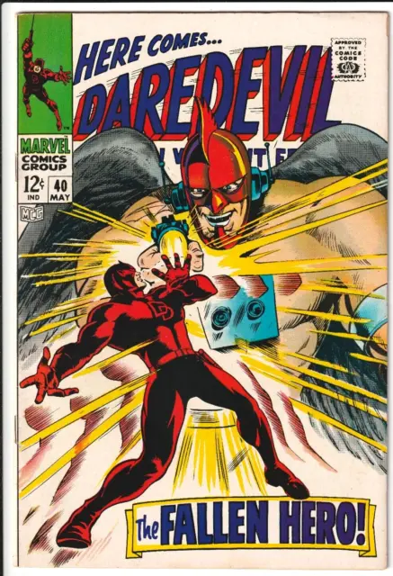 Daredevil #40 1968 Marvel Comics 7.0 FN/VF GENE COLAN COVER CLEAN