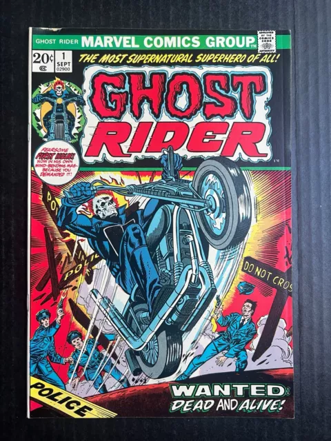 GHOST RIDER #1 Sept 1973 First Cameo of Damian Hellstrom Son of Satan 