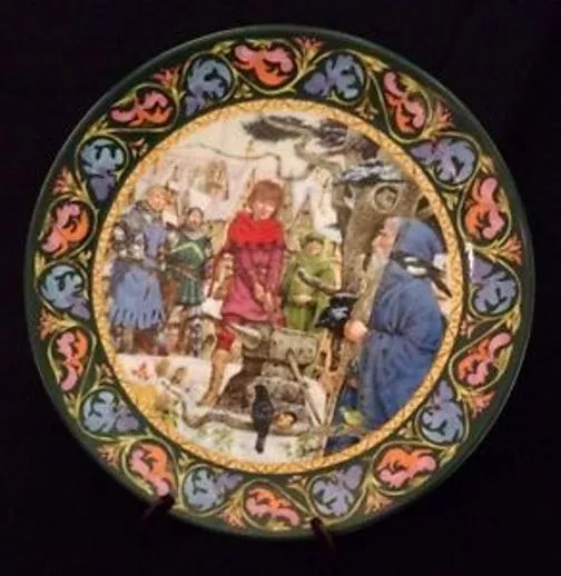 Wedgwood In The Year Of Our Lord Arthur Draws The Sword Bone China Plate e19