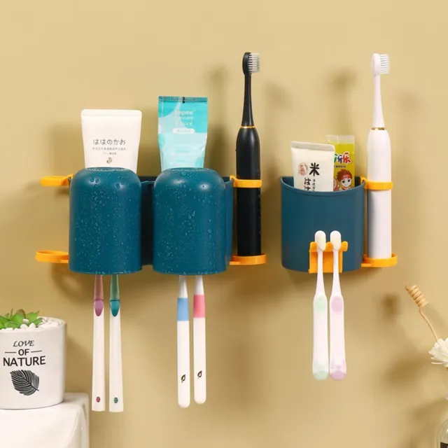 Organizer Toothpaste Storage Rack Mouthwash Cup Rack Toothbrush Holder