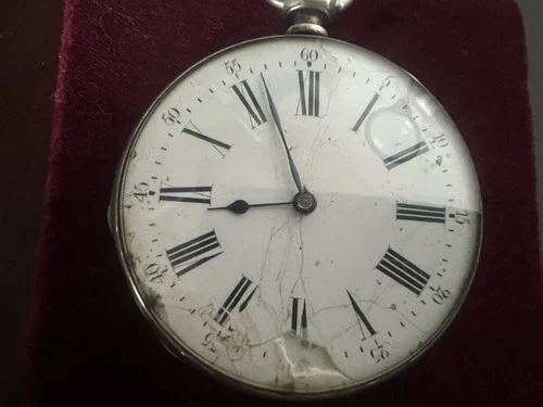 Montre De Poche Vintage à Double Sous-cadran Cuivre – Mécanique à Manivelle, Neuf Sans Emballage