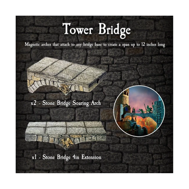 Dwarven Forge Castle Builder Tower Bridge NM Dwarven Forge Castle Builder Tower Bridge NM