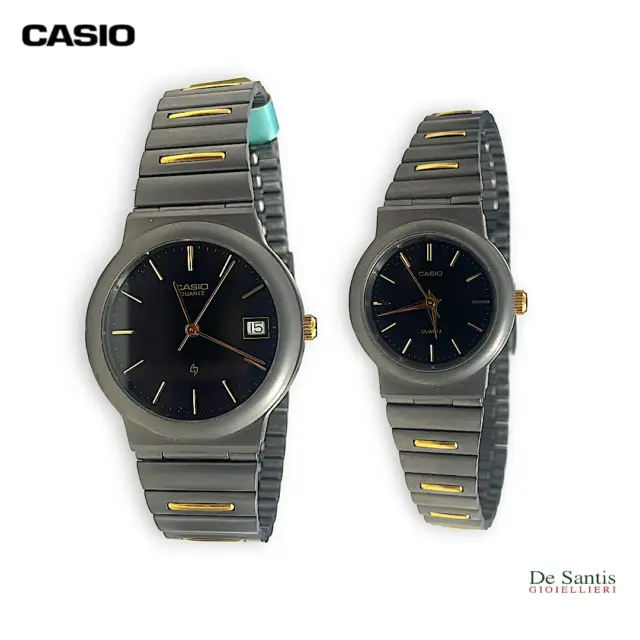 Coppia di orologi Donna Uomo Set Lui Lei orologi polso Casio Vintage Kit Regalo