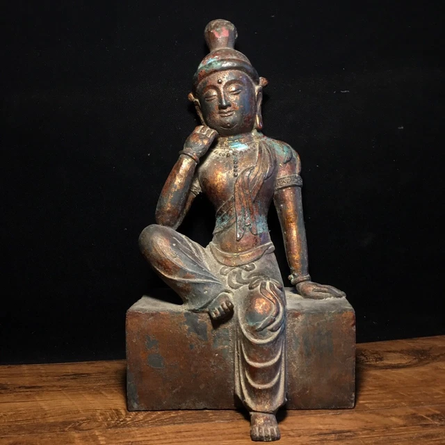 Chinese Exquisite Handmade Guanyin Bronze Statue
