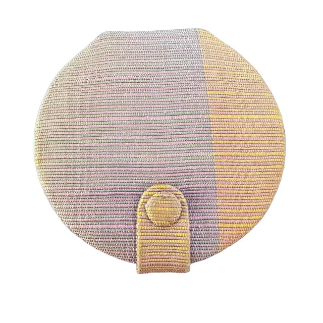 JIM THOMPSON COMPACT PURSE TRAVEL MAKEUP MIRROR Thai Silk Print Fabric