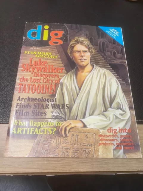 Star Wars Archeology Dig Magazine Lost City Of Tatooine 1999 Short Story!