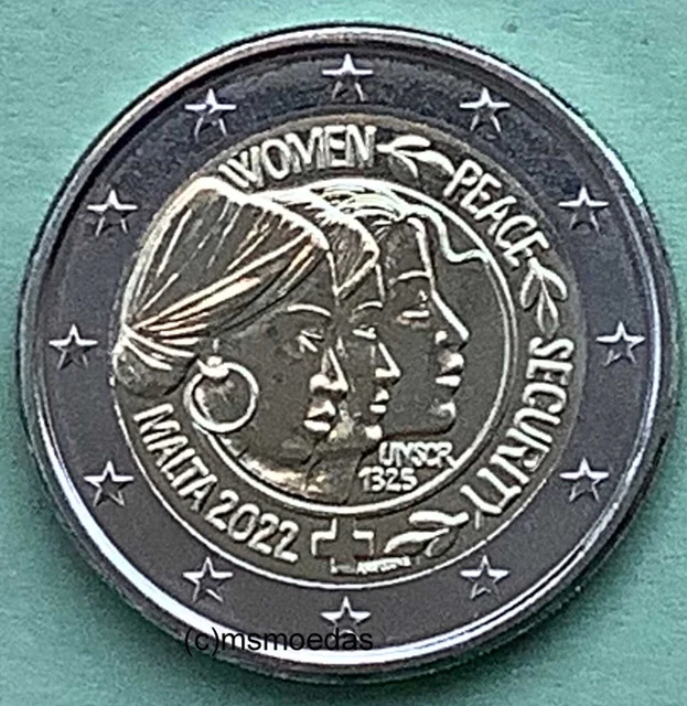Malta 2 Euro 2022 UN Sicherheitsrat Gedenkmünze Euromünze commemorative coin