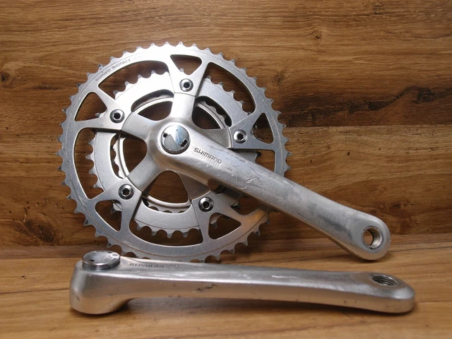 Pédalier Shimano Deore LX FC-M550 – Triple Plateau 46/36/24, 175 Mm, Axe Carré, Argent, Occasion