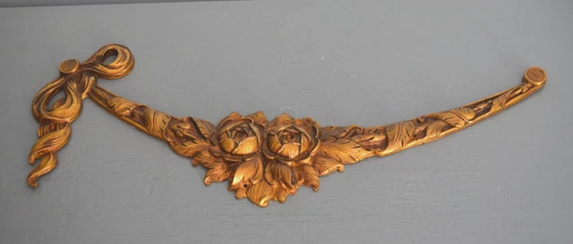 Ornement Bronze Tête - Décoration De Meuble Vintage | Style Années 40-60 | Origine France