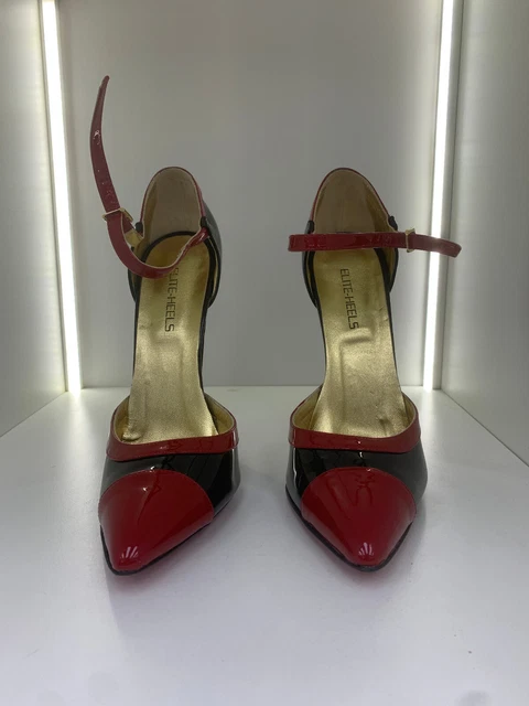 16cm 43 Sexy sky high heels d'orsay pumps ELITE Italian Heels vero cuoio 2