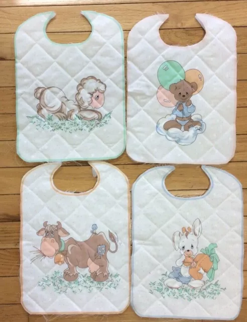 Bunny, Cow, Lamb & Bear Quilted & Lined - 4 In A Set- Unfinished