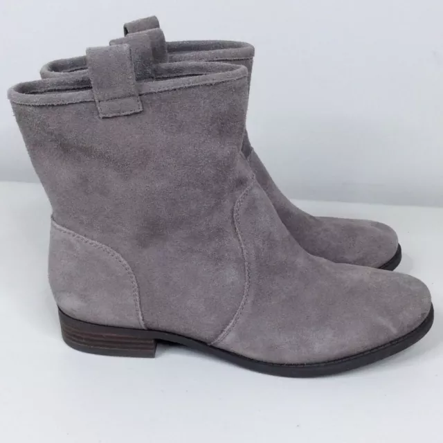 SOLE SOCIETY SUEDE Leather Slouch Ankle Boots Womens Size 9.5 Gray $39. ...