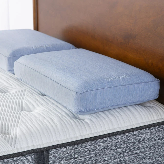 Beautyrest Silver Aquacool Memory Foam Pillow, Standard/Queen, 16” x 25”
