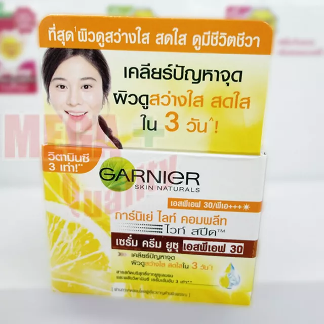 Crema hidratante blanqueadora clara natural para piel GARNIER SPF30 PA++ 18 g.