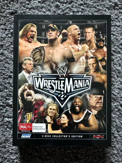 Brand New Old Stock WWE Wrestlemania 22 - 3 Disc Set DVD