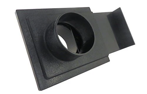 2-1/2 Inch ABS Plastic Blast Gate 2-1/2 Inch OD Openings on Both Sides for