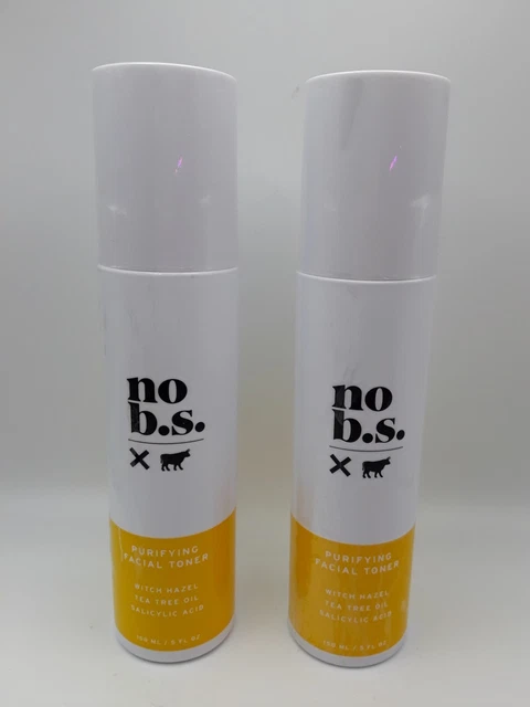 Lot of 2 No B.S. Purifying Facial Toner 5 Fl ounces Each NO BOX, Bottles SEALED