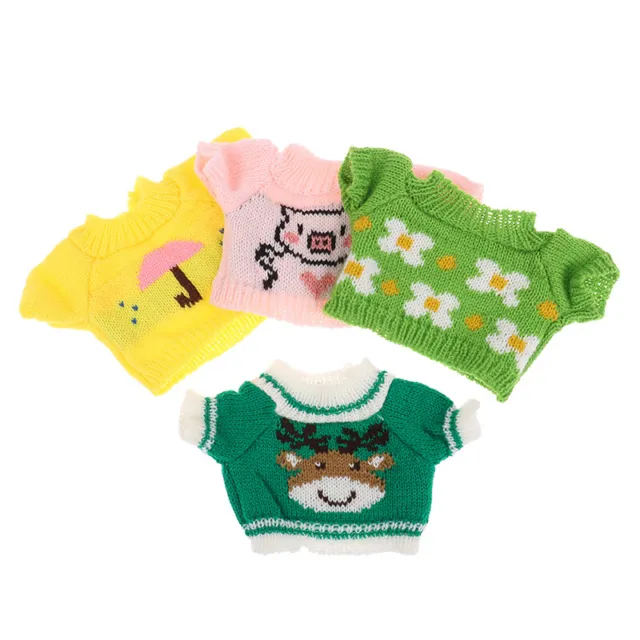 1Pc Soft Cartoon Mini Plush Toy Clothes Cute Plush Dolls Toys Accessories UK wi