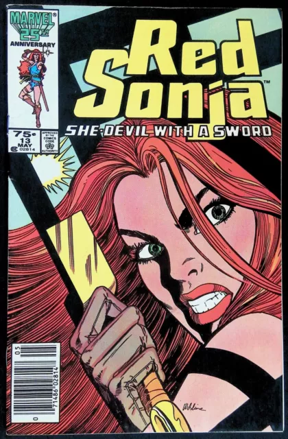 Red Sonja Vol. 3 #13 ~ Newsstand ~ Fn- 1986 Marvel Comics ~ Mary Wilshire Cover