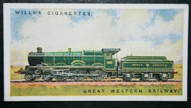 GREAT WESTERN RAILWAY Schlossklasse Dampflokomotive Vintage 1920er Jahre Karte ED03