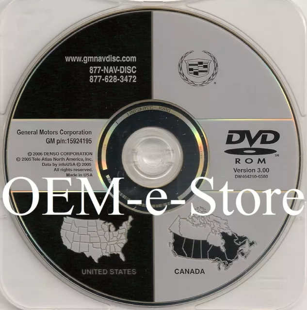 2005 2006 2007 2008 2009 Chevrolet Corvette Z06 ZR1 Navigation DVD U.S CAN Map