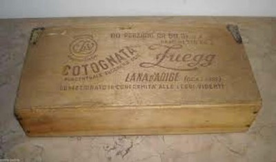 TRENTINO_LANA D'ADIGE_DOLCIARIA_COTOGNATA_ZUEGG_RARA SCATOLA PUBBLICITARIA_NOV 