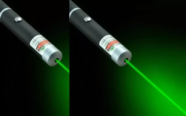 2-PACK Long Range Green Interactive Laser Pointer Pen Visible Beam