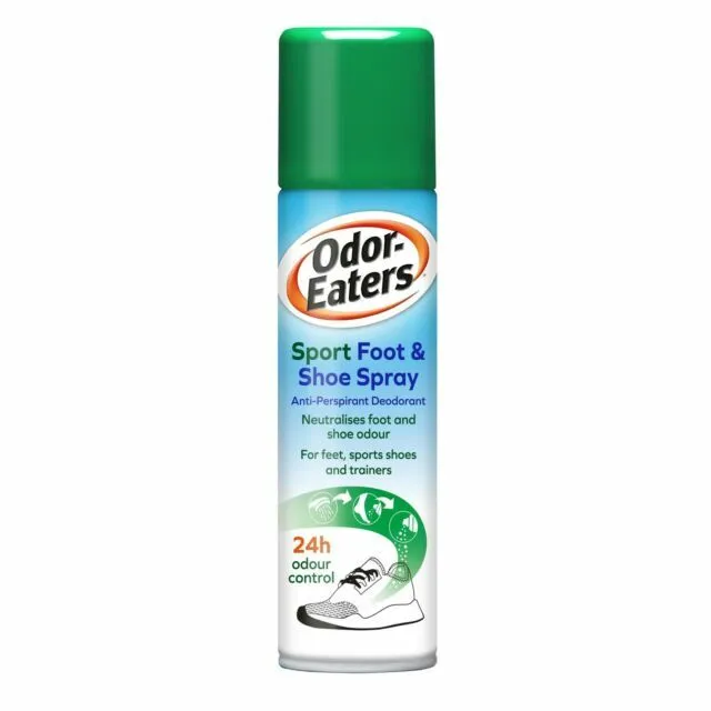 Spray antitranspirante para pies y zapatos Odor-Eaters, destructor de olores 24 horas para Spo