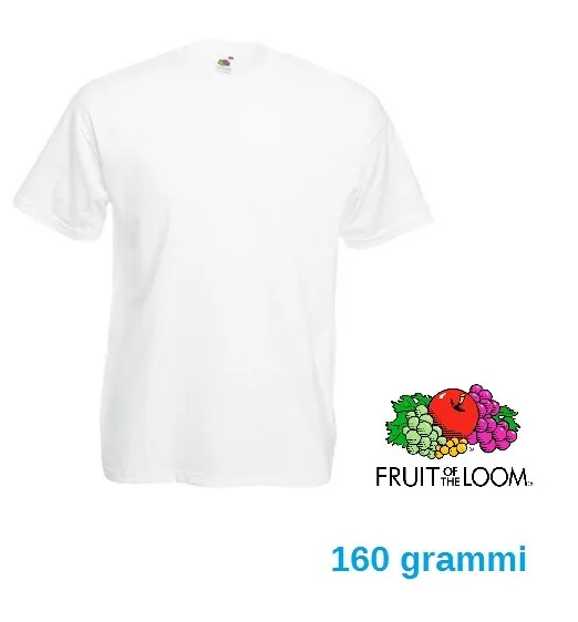 T-shirt da lavoro Fruit bianca unisex uomo donna estive mezze maniche corte TOP