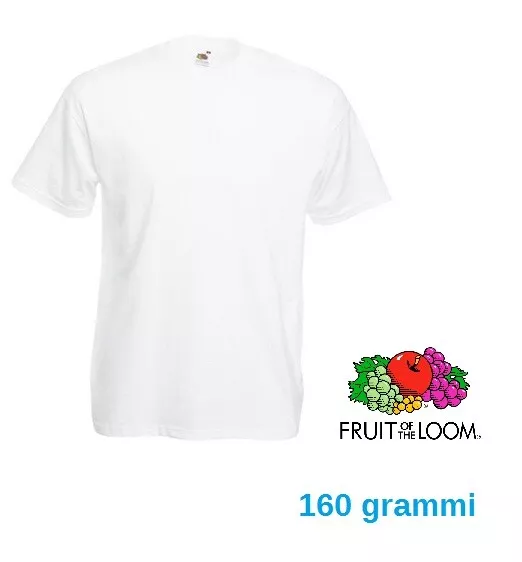 T-shirt da lavoro Fruit bianca unisex uomo donna estive mezze maniche corte TOP