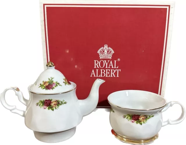 Royal Albert By Royal Doulton Old Country Roses Tea Set For One