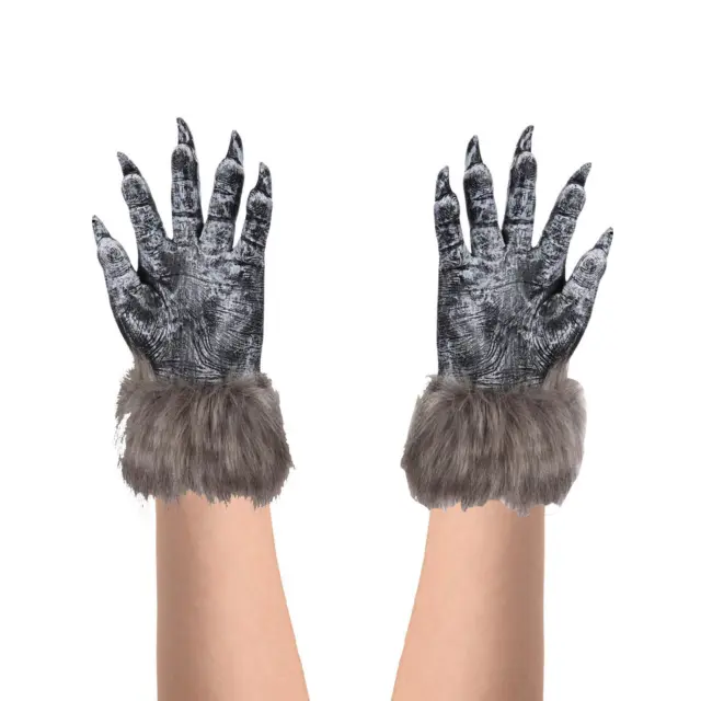 Creepy Halloween Wolf Gloves Werewolf Costume Fingernails Adult Festival