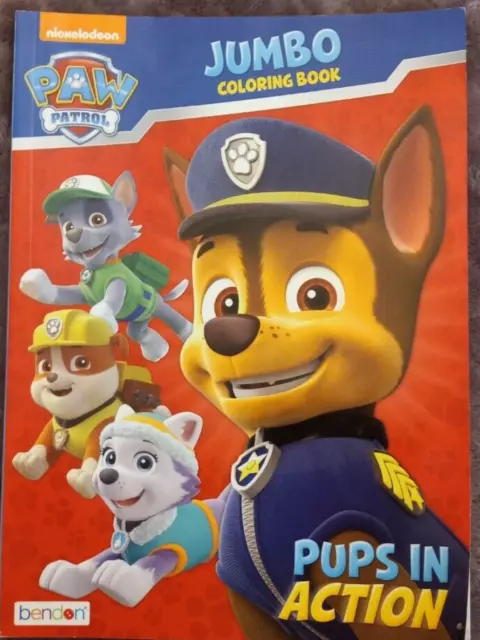 Paw Patrol Jumbo Coloring Book New Top Pups Marshall Chase Rubble