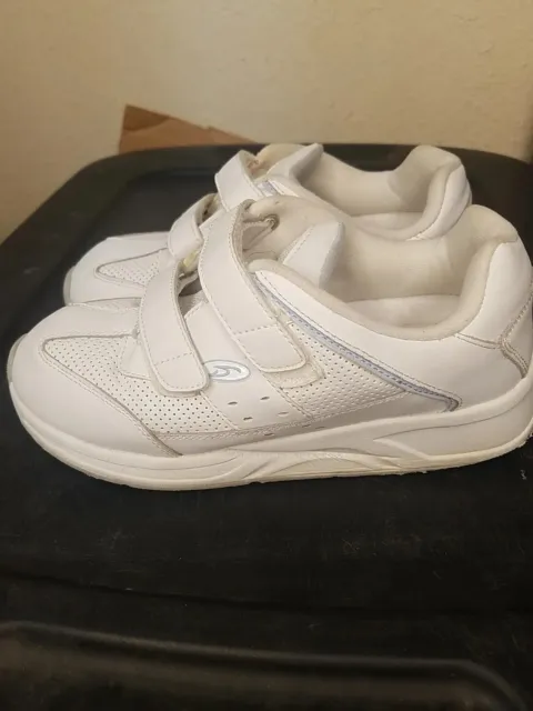DR. SCHOLLS MEN'S Shoes 7 E White Wide Comfort Cushion 2 Strap Sneakers ...