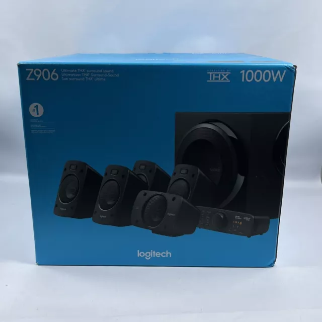 Logitech Z906 THX 5.1 Surround Sound Speakers - Black