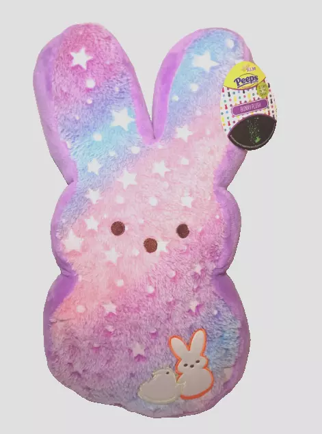 NEW NWT Peeps 17" Glow in the Dark Plush Bunny Rabbit Ships in 24 hours