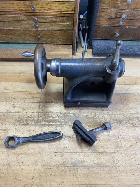 Logan 11” Lathe Tailstock Assembly With Bed Clamp And Wrench From A 920 Lathe
