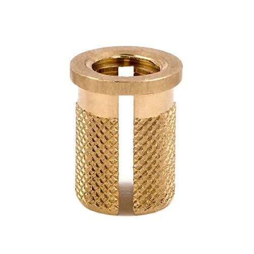 Threaded Insert for Plastic Flanged Brass Thread Inserts 5/16-18 Pack of 10
