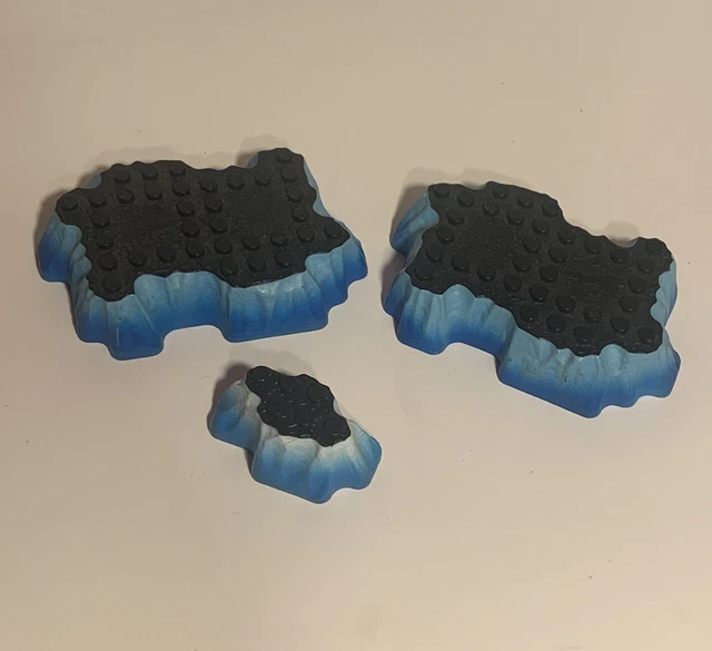 Mega Bloks Water Base Plates Lot of 3 AM01876 Dragons Krystal Wars Marauders