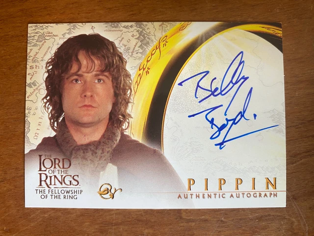 LOTR Topps Autograph Card - Billy Boyd as Pippin - Fellowship of the Ring