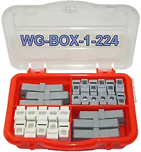 Boite d'assortiment de 28 bornes WAGO à ressort WG-BOX 1-224