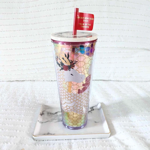 STARBUCKS YEAR OF the Dragon 2024 Lunar New Year Tumbler 24 Cold Cup £