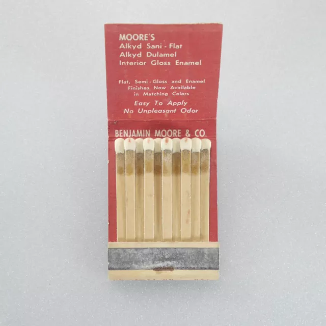 Vintage Benjamin Moore Paints Matchbook  Smethport Pa Cover Struck 3