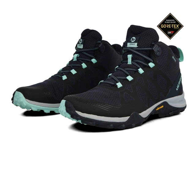 Merrell Womens Siren 3 Mid GORE-TEX Walking Boots - Navy Blue Sports Outdoors