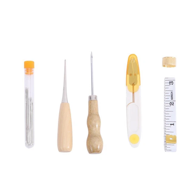 Repair Home Sewing Needles Leathercraft Tool Set Thread Upholstery Repair Kit